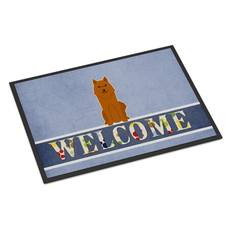 Carolines Treasures 18 x 27 in. Karelian Bear Dog Welcome Indoor or Outdoor Mat BB5603MAT